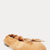 Ballerines plates kaki Ralph Lauren The Suede Pony pour femmes Ballerines plates kaki Ralph Lauren The Suede Pony pour femmes