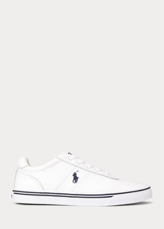 Baskets blanches en cuir Hanford pour homme Ralph Lauren