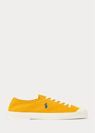 Baskets à bout droit en toile Essence 100 Ralph Lauren jaune/bleu pour homme