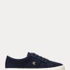 Baskets en toile bleu marine Ralph Lauren Janson II pour femme Baskets en toile bleu marine Ralph Lauren Janson II pour femme