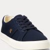 Baskets en toile bleu marine Ralph Lauren Janson II pour femme Baskets en toile bleu marine Ralph Lauren Janson II pour femme