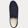 Baskets en toile bleu marine Ralph Lauren Janson II pour femme Baskets en toile bleu marine Ralph Lauren Janson II pour femme