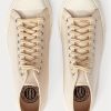 Baskets en toile crème Ralph Lauren Mayport pour homme Baskets en toile crème Ralph Lauren Mayport pour homme