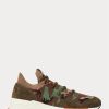 Baskets en tricot camouflage Ralph Lauren Trackster 200II pour homme