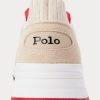 Baskets en tricot gris clair Ralph Lauren Trackster 200II pour homme Baskets en tricot gris clair Ralph Lauren Trackster 200II pour homme
