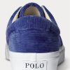 Baskets en velours côtelé Keaton de la Royal Navy pour hommes Ralph Lauren