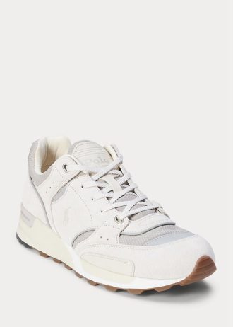Baskets grises Ralph Lauren Trackster 200 pour homme
