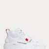 Baskets montantes blanches Ralph Lauren PS100 pour homme Baskets montantes blanches Ralph Lauren PS100 pour homme