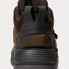 Baskets montantes en daim chocolat Ralph Lauren PS100 pour homme Baskets montantes en daim chocolat Ralph Lauren PS100 pour homme