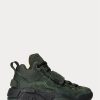 Baskets montantes en daim vertes Ralph Lauren PS100 pour homme Baskets montantes en daim vertes Ralph Lauren PS100 pour homme