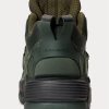 Baskets montantes en daim vertes Ralph Lauren PS100 pour homme Baskets montantes en daim vertes Ralph Lauren PS100 pour homme