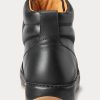 Baskets montantes noires en cuir de veau Jaemyn pour homme Ralph Lauren