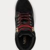Baskets montantes noires en daim et cuir Ralph Lauren Rylee pour femmes Baskets montantes noires en daim et cuir Ralph Lauren Rylee pour femmes