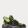 Baskets montantes noires/jaunes Ralph Lauren PS100 pour homme