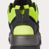 Baskets montantes noires/jaunes Ralph Lauren PS100 pour homme