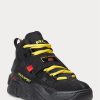 Baskets montantes noires Ralph Lauren PS100 pour homme Baskets montantes noires Ralph Lauren PS100 pour homme