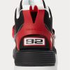 Baskets montantes noires/rouges Ralph Lauren PS100 pour homme