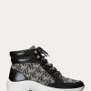 Baskets montantes Rylee Monogram Jacquard noires/grises pour femme Ralph Lauren Baskets montantes Rylee Monogram Jacquard noires/grises pour femme Ralph Lauren