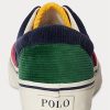 Baskets multicolores en velours côtelé à blocs de couleurs pour homme Ralph Lauren Keaton Baskets multicolores en velours côtelé à blocs de couleurs pour homme Ralph Lauren Keaton