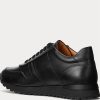 Baskets noires en cuir de veau Ralph Lauren Ethan pour homme Baskets noires en cuir de veau Ralph Lauren Ethan pour homme