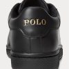 Baskets noires en cuir Wilton pour homme Ralph Lauren Baskets noires en cuir Wilton pour homme Ralph Lauren