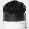 Baskets noires en cuir Wilton pour homme Ralph Lauren Baskets noires en cuir Wilton pour homme Ralph Lauren
