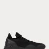Baskets noires en tricot Ralph Lauren Trackster 200II pour homme