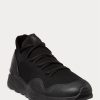 Baskets noires en tricot Ralph Lauren Trackster 200II pour homme