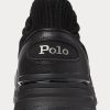 Baskets noires en tricot Ralph Lauren Trackster 200II pour homme