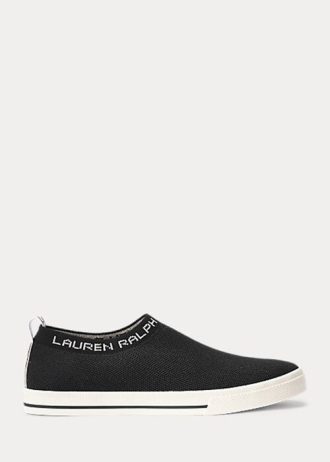 Baskets noires à enfiler Jordyn Ralph Lauren pour femmes