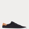 Baskets noires/marron Ralph Lauren Jermain Pique pour homme