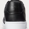 Baskets noires Ralph Lauren Court pour hommes Baskets noires Ralph Lauren Court pour hommes