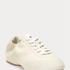 Baskets Ralph Lauren beiges The Suede Pony Ballerina pour femme Baskets Ralph Lauren beiges The Suede Pony Ballerina pour femme