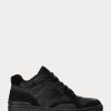 Baskets Ralph Lauren Court Mid Pro noires pour homme Baskets Ralph Lauren Court Mid Pro noires pour homme