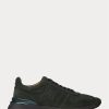 Baskets Ralph Lauren Ethan en daim de veau vert foncé pour homme Baskets Ralph Lauren Ethan en daim de veau vert foncé pour homme