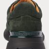 Baskets Ralph Lauren Ethan en daim de veau vert foncé pour homme Baskets Ralph Lauren Ethan en daim de veau vert foncé pour homme