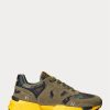 Baskets Ralph Lauren Jogger en daim et ripstop camouflage pour homme Baskets Ralph Lauren Jogger en daim et ripstop camouflage pour homme