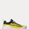 Baskets Ralph Lauren Polo Sport Tech Racer jaunes/noires pour femme