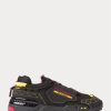 Baskets Ralph Lauren PS200 noires/jaunes pour homme
