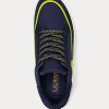Baskets Ralph Lauren Reaghan en cuir et daim bleu marine pour femme Baskets Ralph Lauren Reaghan en cuir et daim bleu marine pour femme