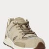 Baskets Ralph Lauren Trackster 200 kaki pour homme Baskets Ralph Lauren Trackster 200 kaki pour homme
