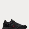 Baskets Ralph Lauren Trackster 200 noires/rouges pour homme Baskets Ralph Lauren Trackster 200 noires/rouges pour homme