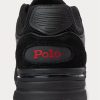 Baskets Ralph Lauren Trackster 200 noires/rouges pour homme Baskets Ralph Lauren Trackster 200 noires/rouges pour homme