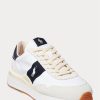 Baskets Ralph Lauren Train 89 en daim et Oxford blanches/bleu marine pour homme Baskets Ralph Lauren Train 89 en daim et Oxford blanches/bleu marine pour homme