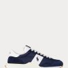 Baskets Ralph Lauren Train 89 en daim et Oxford bleu marine/blanc pour homme Baskets Ralph Lauren Train 89 en daim et Oxford bleu marine/blanc pour homme