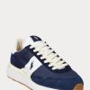 Baskets Ralph Lauren Train 89 en daim et Oxford bleu marine/blanc pour homme Baskets Ralph Lauren Train 89 en daim et Oxford bleu marine/blanc pour homme
