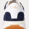 Baskets Ralph Lauren Train 89 en daim et Oxford bleu marine/blanc pour homme Baskets Ralph Lauren Train 89 en daim et Oxford bleu marine/blanc pour homme