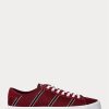 Baskets rayées en laine et coton Nelson pour homme Ralph Lauren bordeaux Baskets rayées en laine et coton Nelson pour homme Ralph Lauren bordeaux