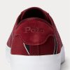 Baskets rayées en laine et coton Nelson pour homme Ralph Lauren bordeaux Baskets rayées en laine et coton Nelson pour homme Ralph Lauren bordeaux