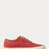 Baskets rouges en toile Ralph Lauren pour hommes